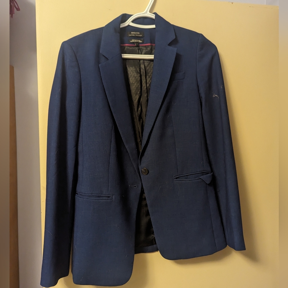 RWCo Suit Jacket. Blue. Size 2
